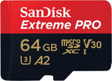 SanDisk 64GB Extreme PRO UHS-I microSDXC Memory Card (U3,Class 10)