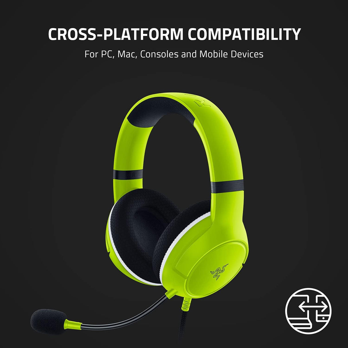 Razer Kaira X Headset Electric Volt Green