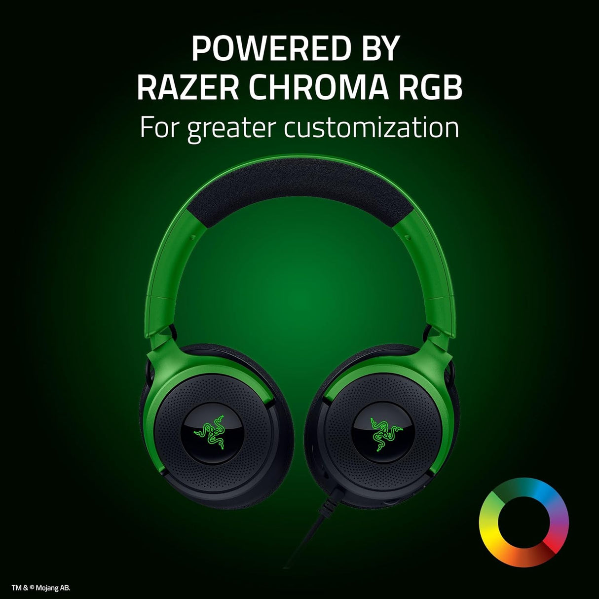 Razer Kraken V4 X Wired Gaming Headset Minecraft Edition