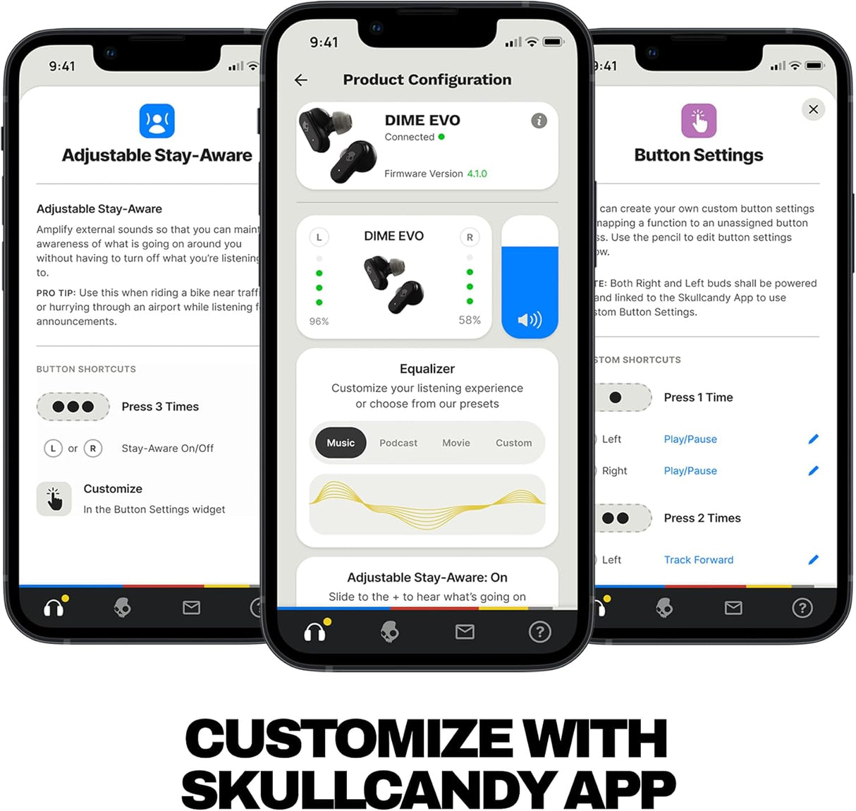 Skullcandy Dime Evo True Wireless Earbuds (Bone)