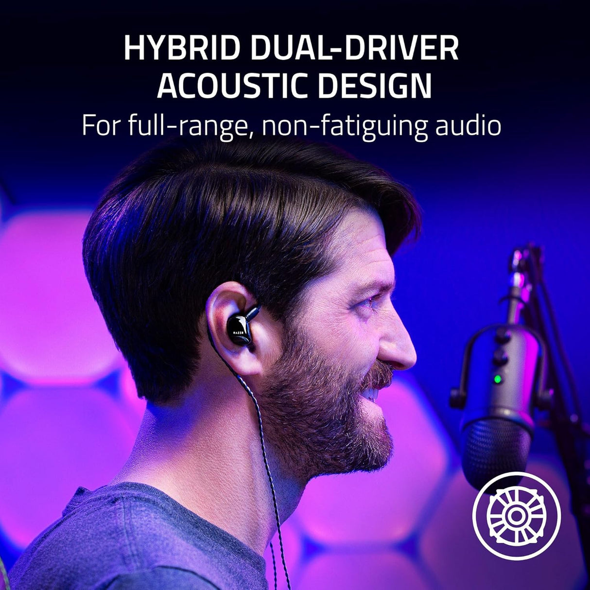 Razer Moray Ergonomic In-ear Monitor for All day Streaming