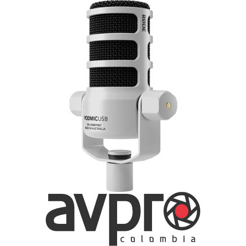 RODE PodMic USB and XLR Dynamic Broadcast Microphone (White