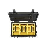 Pelican 1510SC Studio Case with Lid Organizer and Yellow Divider Set (Black)
