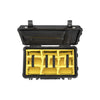 Pelican 1510SC Studio Case with Lid Organizer and Yellow Divider Set (Black)
