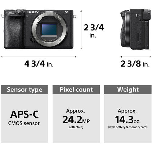 Sony a6400 Mirrorless Camera with 18-135mm Lens